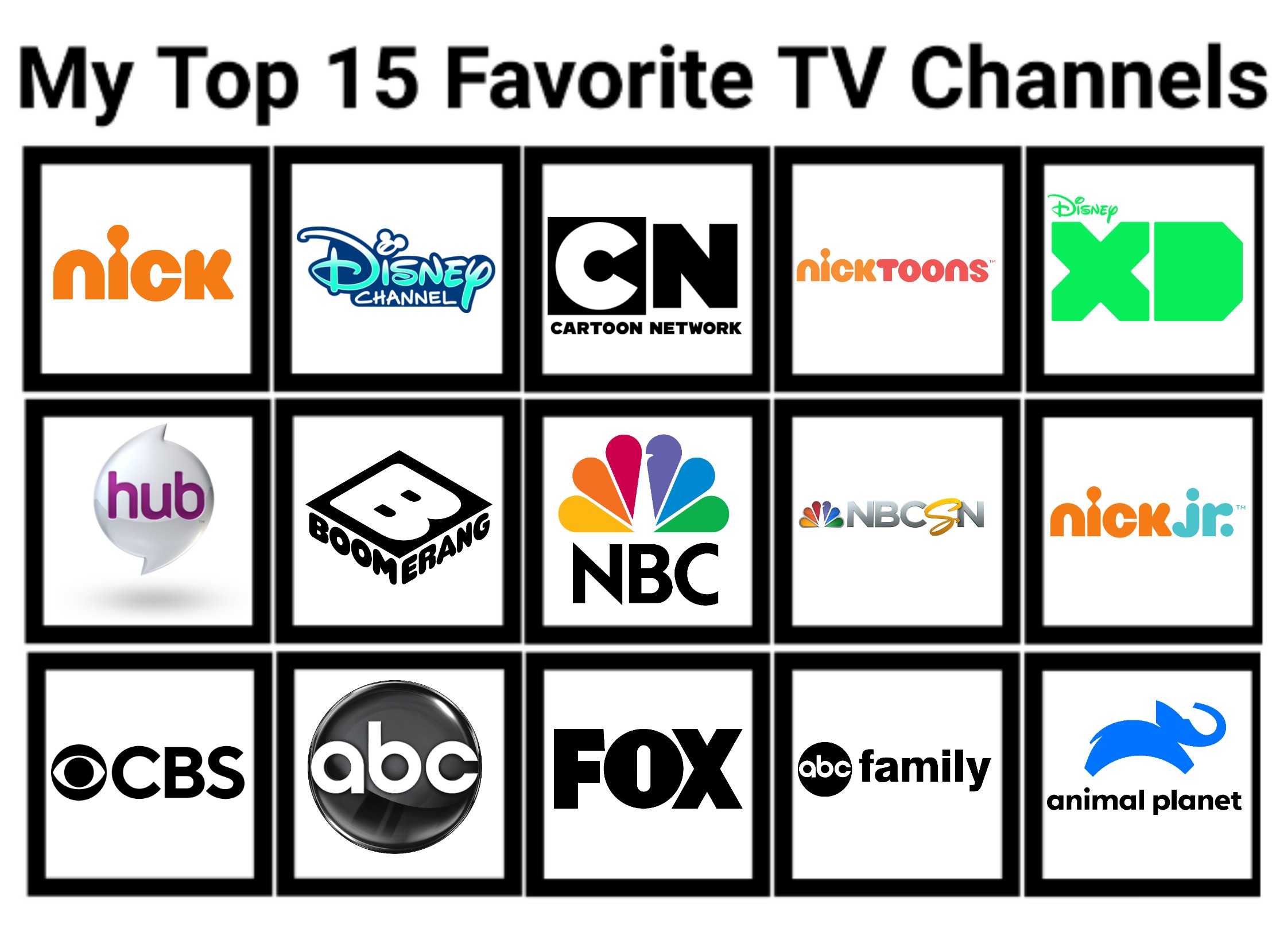 My Top 15 Favorite TV Channels by PatrickSiegler1999 on DeviantArt
