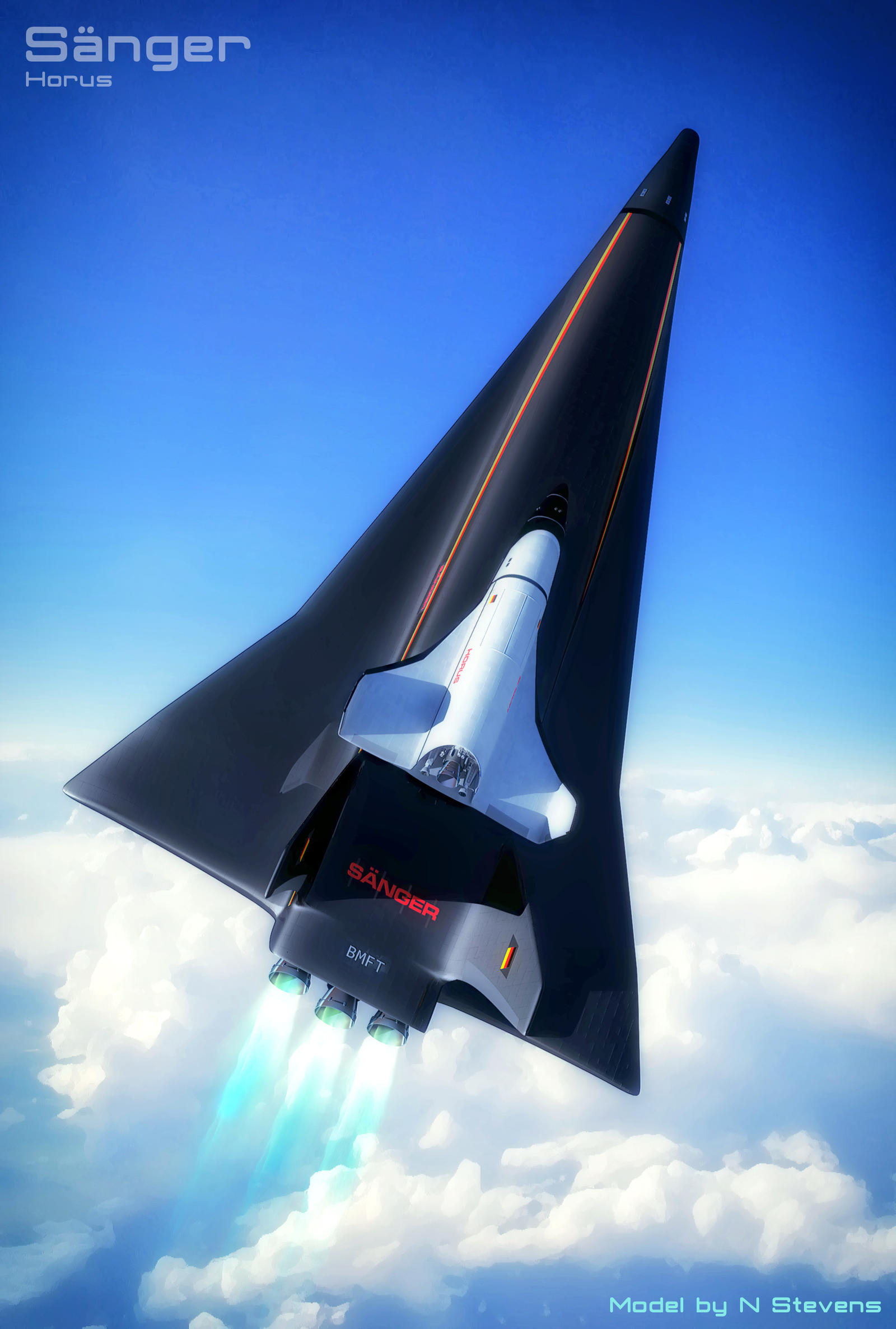 Saenger Spaceplane and Horus Orbiter by GrahamTG on DeviantArt