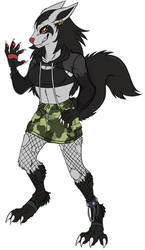 Custom: Punk Mightyena Girl