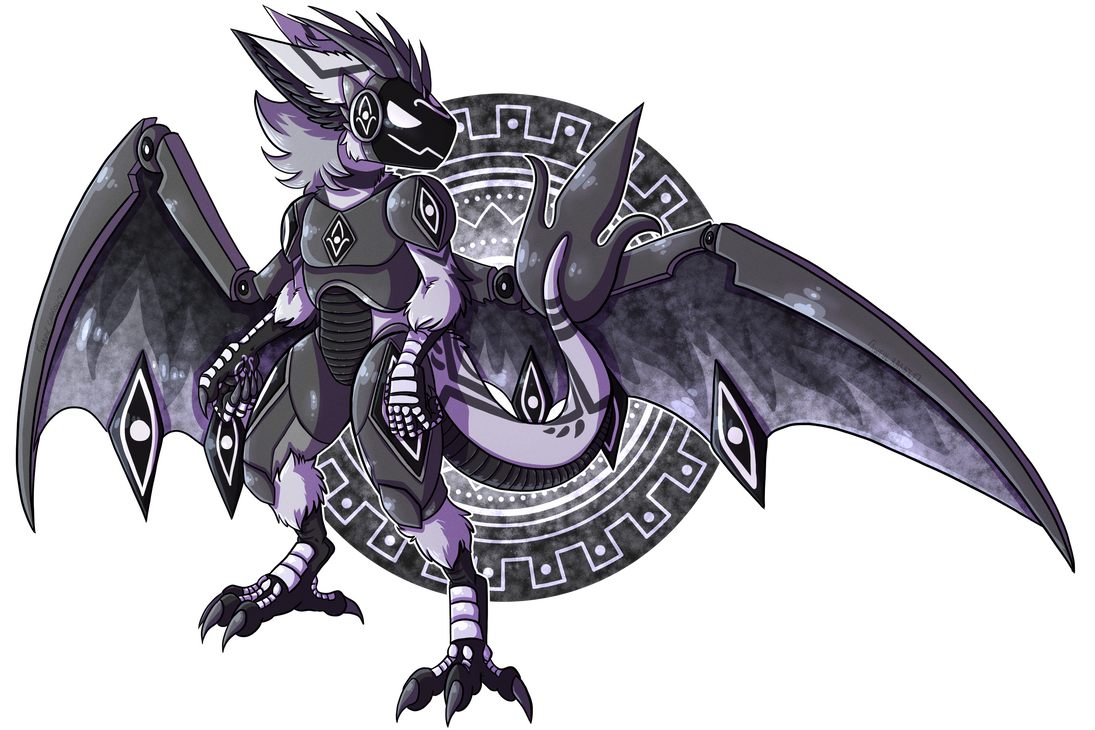 Custom: Monochrome Protogen by AwfulRabbit on DeviantArt