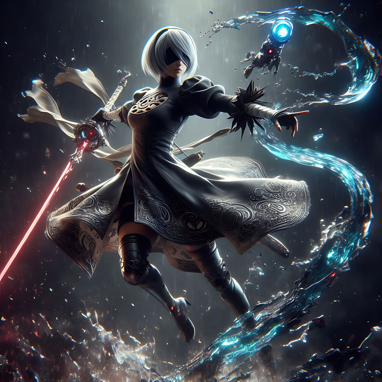 nier-2B-v2 by Mr-lunatic on DeviantArt