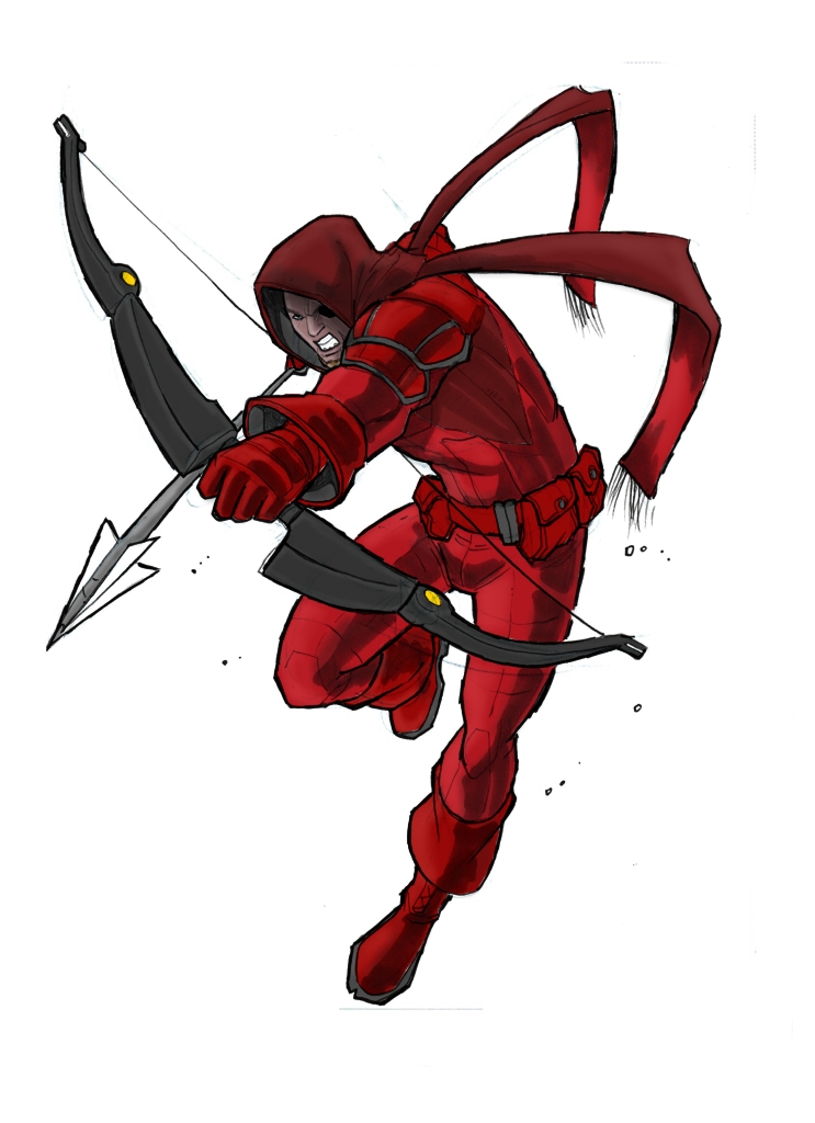 Crimson Archer Colour Elkeey on DeviantArt