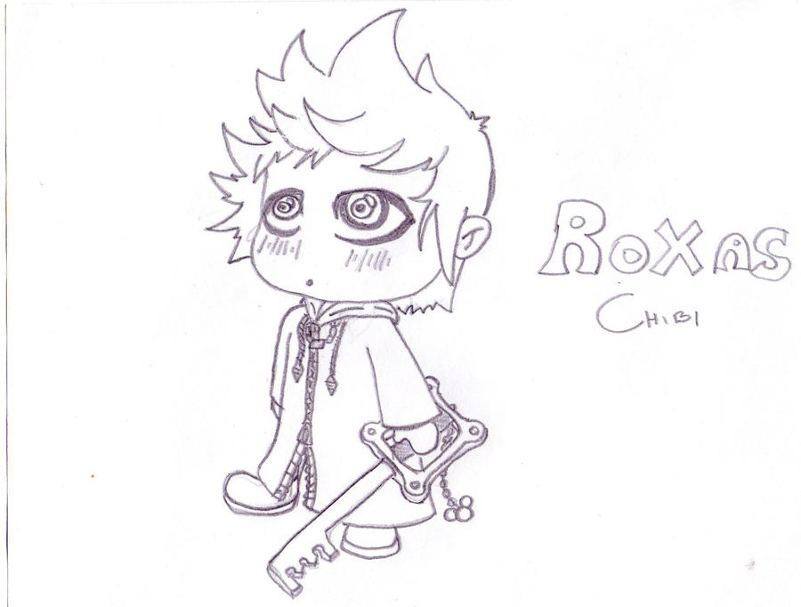 Chibi Roxas by DavisWodnx on DeviantArt