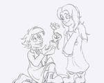 Snuffy and Snufkin Commission WIP by unicorn-skydancer08