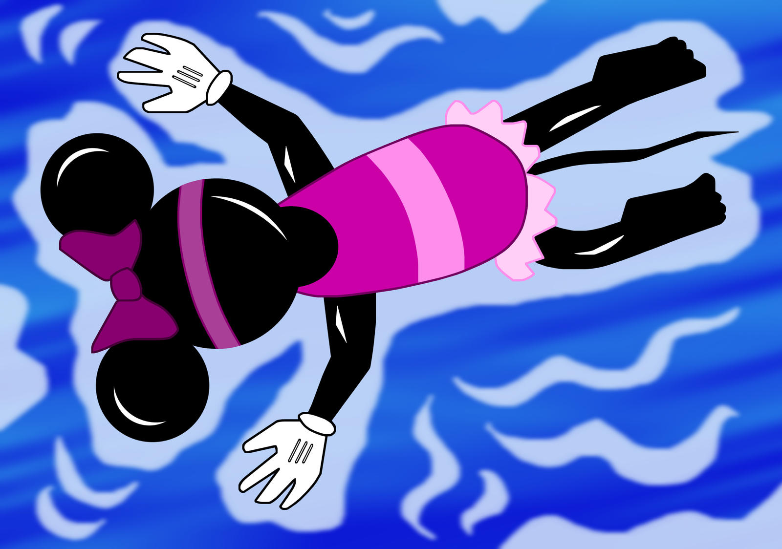 Wet Minnie 17 - Minnie Facedown by unicorn-skydancer08 on DeviantArt