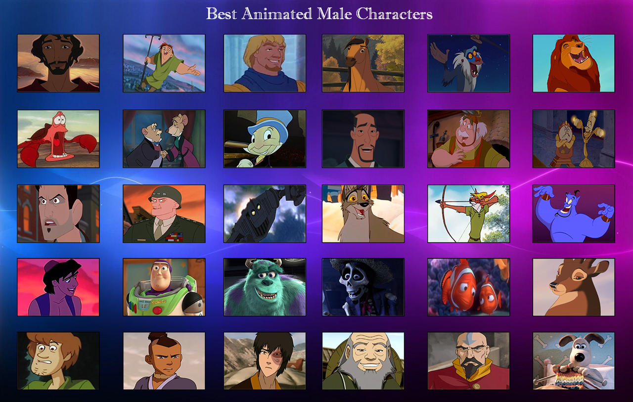 Best Animated Male Characters by unicorn-skydancer08 on DeviantArt Best Animated Male Characters by unicorn-skydancer08 on DeviantArt