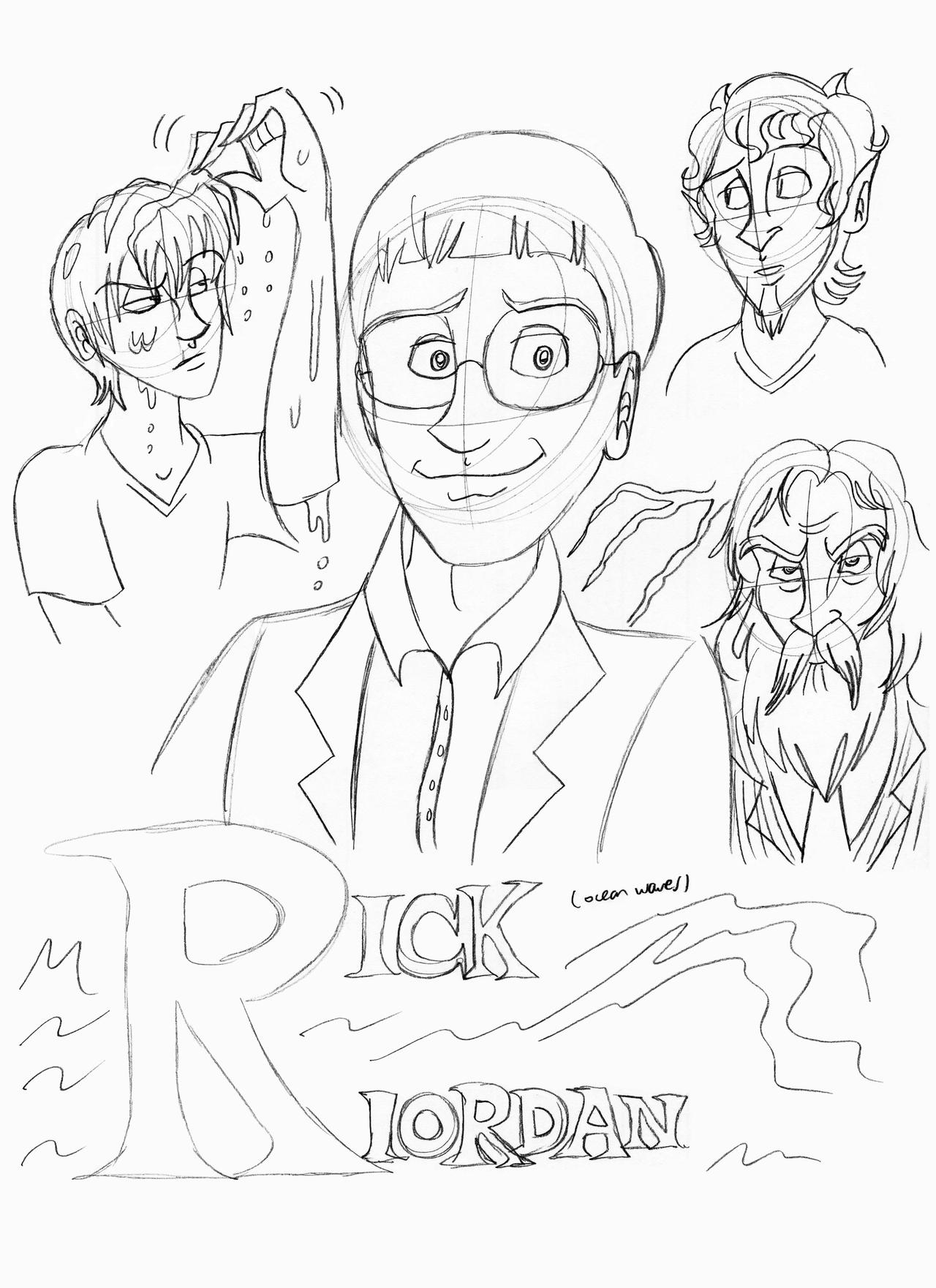 Rick Rio Dan Writing Author Poster 8 - Rick Riordan by unicorn-skydancer08 on DeviantArt