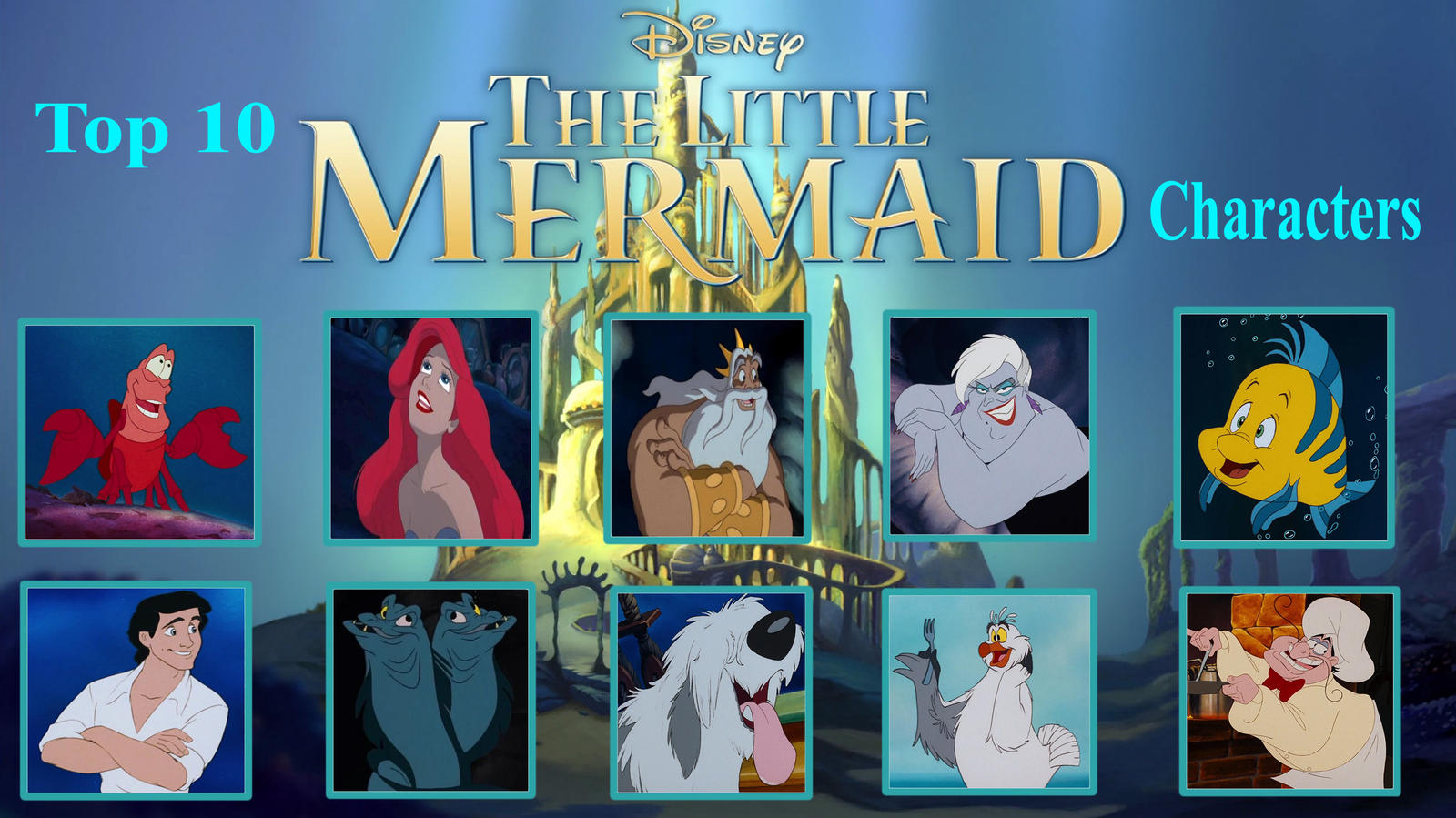 Meraioth Character Top 10 Little Mermaid Characters by unicorn-skydancer08 on DeviantArt