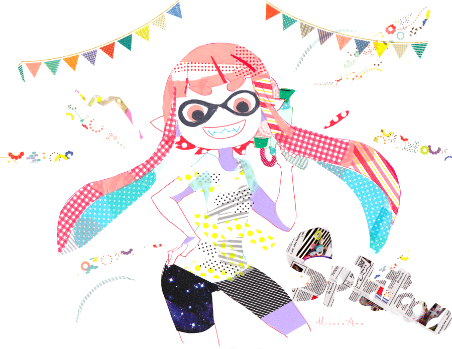 Inkling with maskingtape