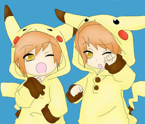 Kaoru and hikaru Pikachuus