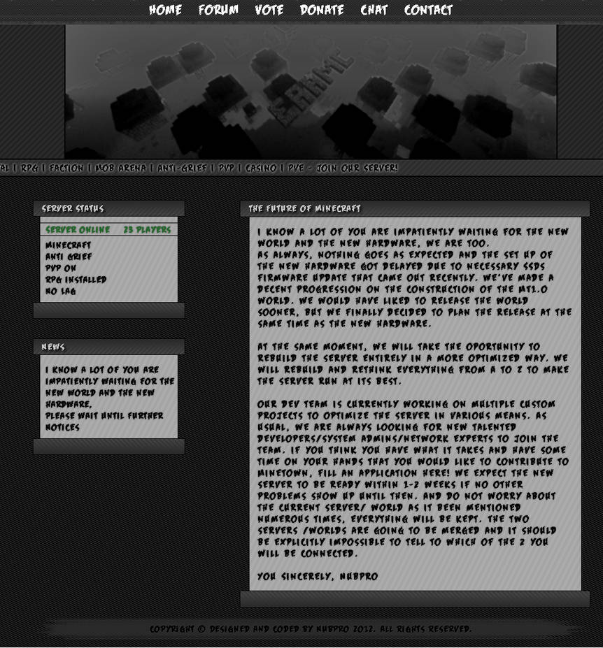 Minecraft Template by nubpro on DeviantArt