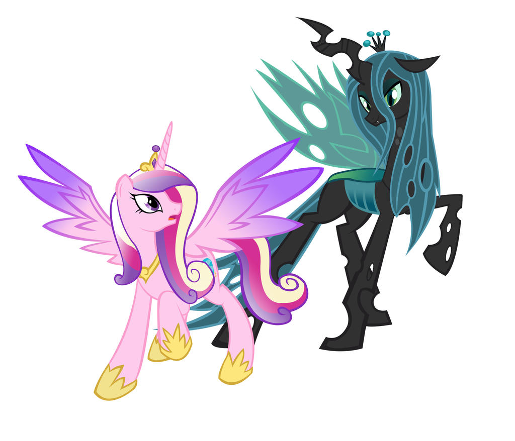 Princess Cadence and Chrysalis