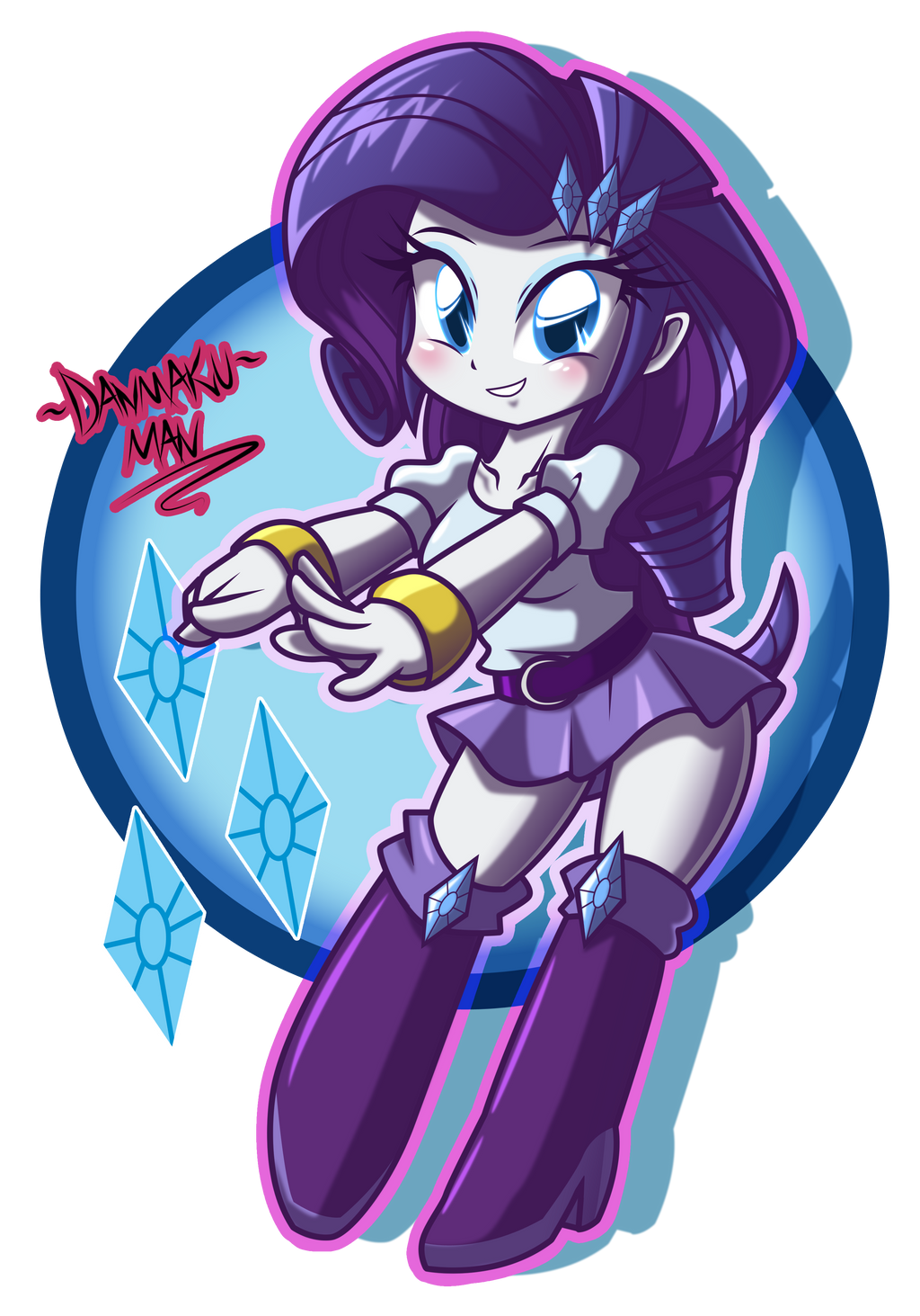 Chibi Rarity by DANMAKUMAN on DeviantArt