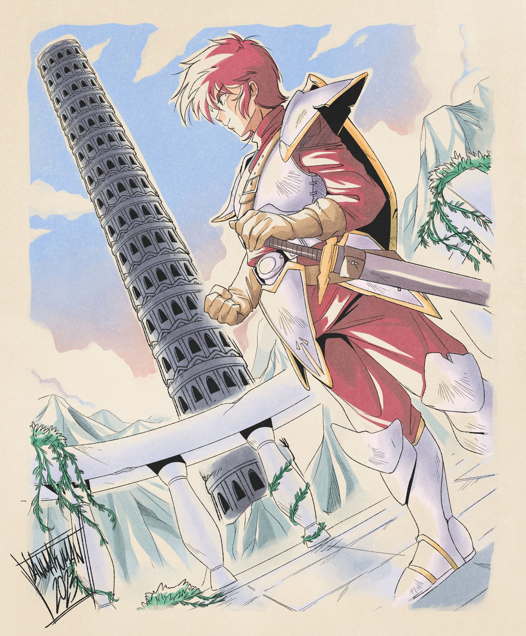 Adol Christin by DANMAKUMAN on DeviantArt