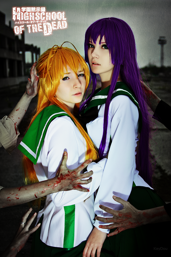 Athah Anime Highschool Of The Dead Saya Takagi Rei Miyamoto Saeko