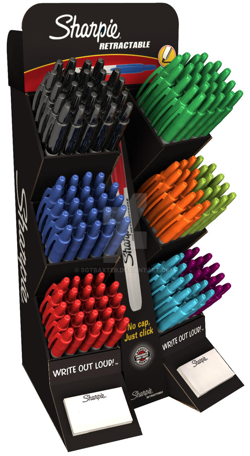 Sharpie Display Sharpie Retractable Display by SgtBaxter on DeviantArt