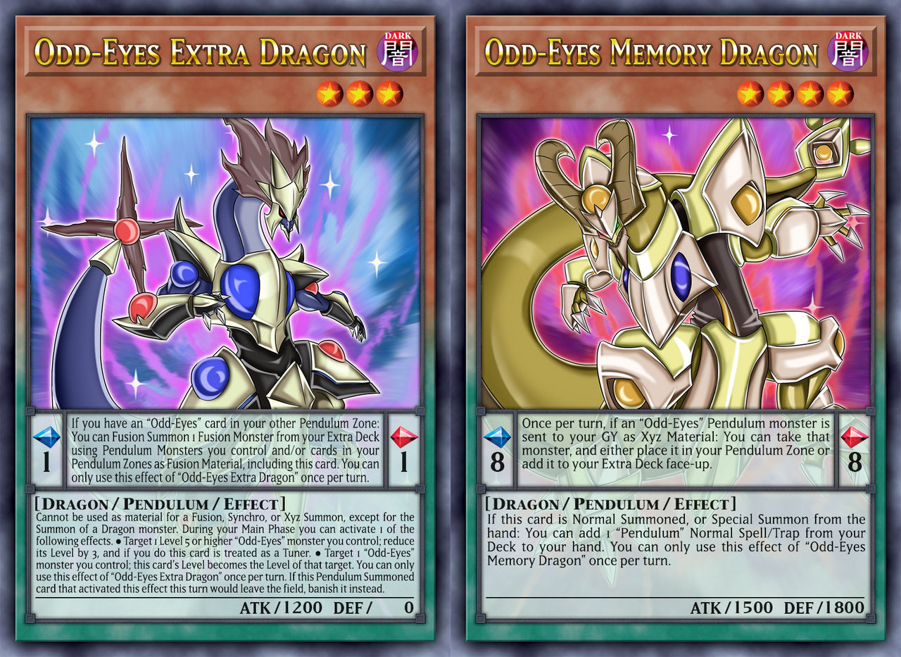 Two Odd-Eyes Support Cards by Ray-V-Xyz on DeviantArt Two Odd-Eyes Support Cards by Ray-V-Xyz on DeviantArt