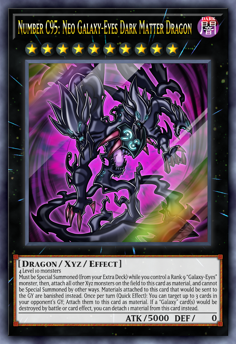 yugioh dark matter dragon deck Generic Complete Custom for Yu-Gi-Oh! YuGiOh Number 95: Galaxy-Eyes