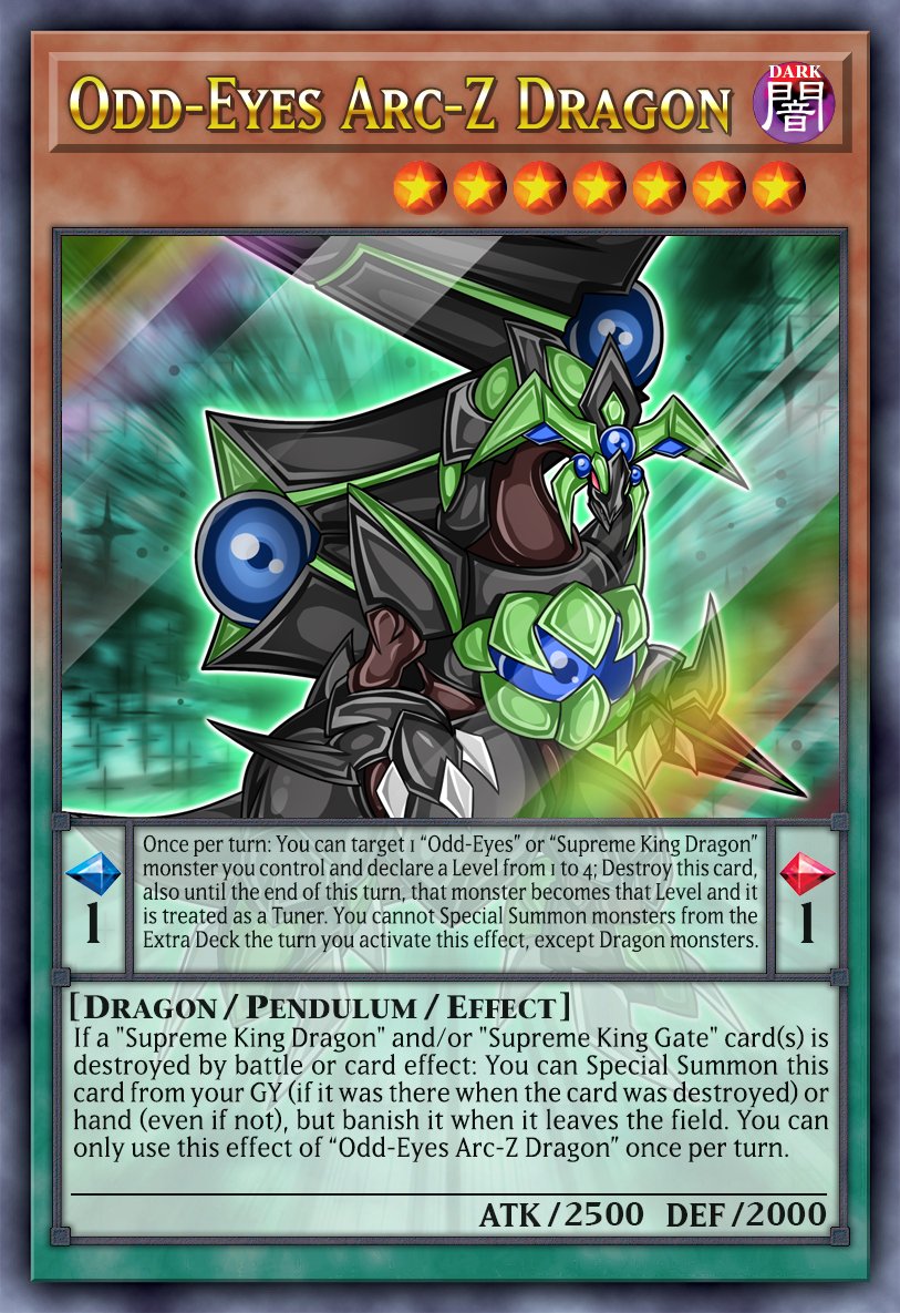 Odd-Eyes Arc-Z Dragon! by Ray-V-Xyz on DeviantArt Odd-Eyes Arc-Z Dragon! by Ray-V-Xyz on DeviantArt