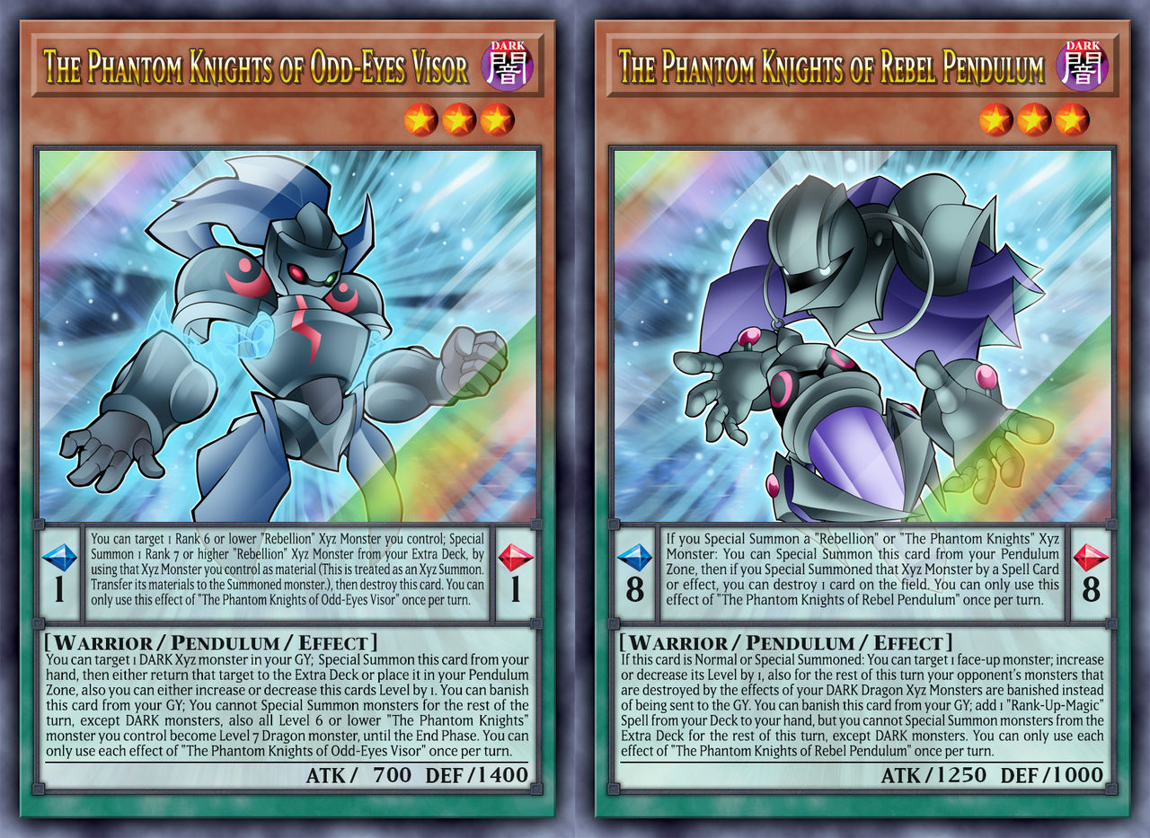 The Phantom Knights - Pendulum Support by Ray-V-Xyz on DeviantArt The Phantom Knights - Pendulum Support by Ray-V-Xyz on DeviantArt