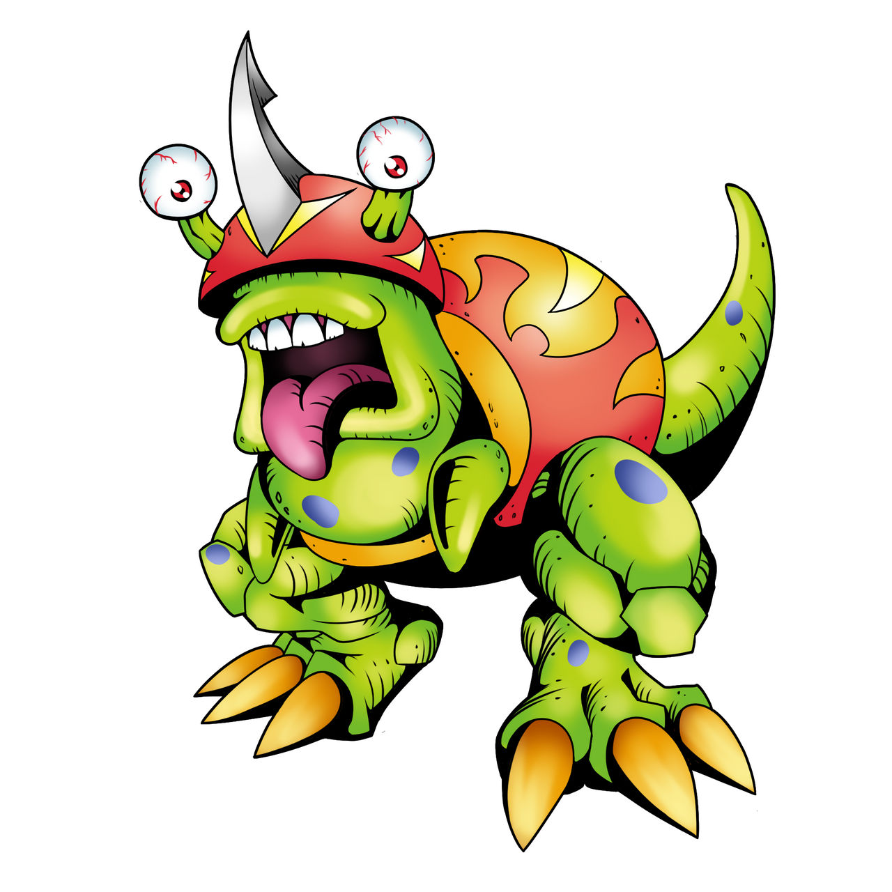 Spicy Numemon (Numemon + DigiEgg of Courage) by Ray-V-Xyz on DeviantArt