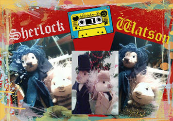 Sherlock and Watson puppets.