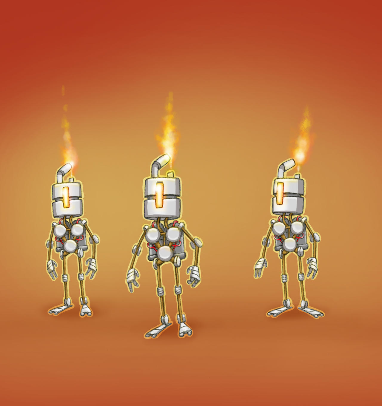Fire Bot Skin Fire Bots by jgormanart on DeviantArt