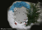 snowlandscape door wreath