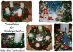 Snowflakes for Kindergarten (LED)-  wreath
