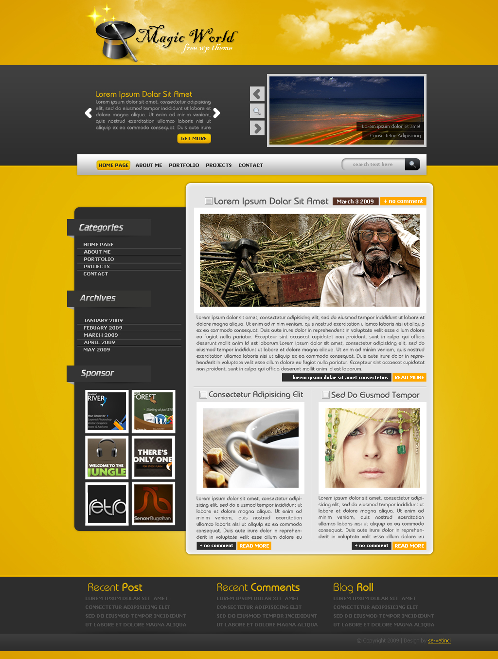 Magic World Wordpress Theme