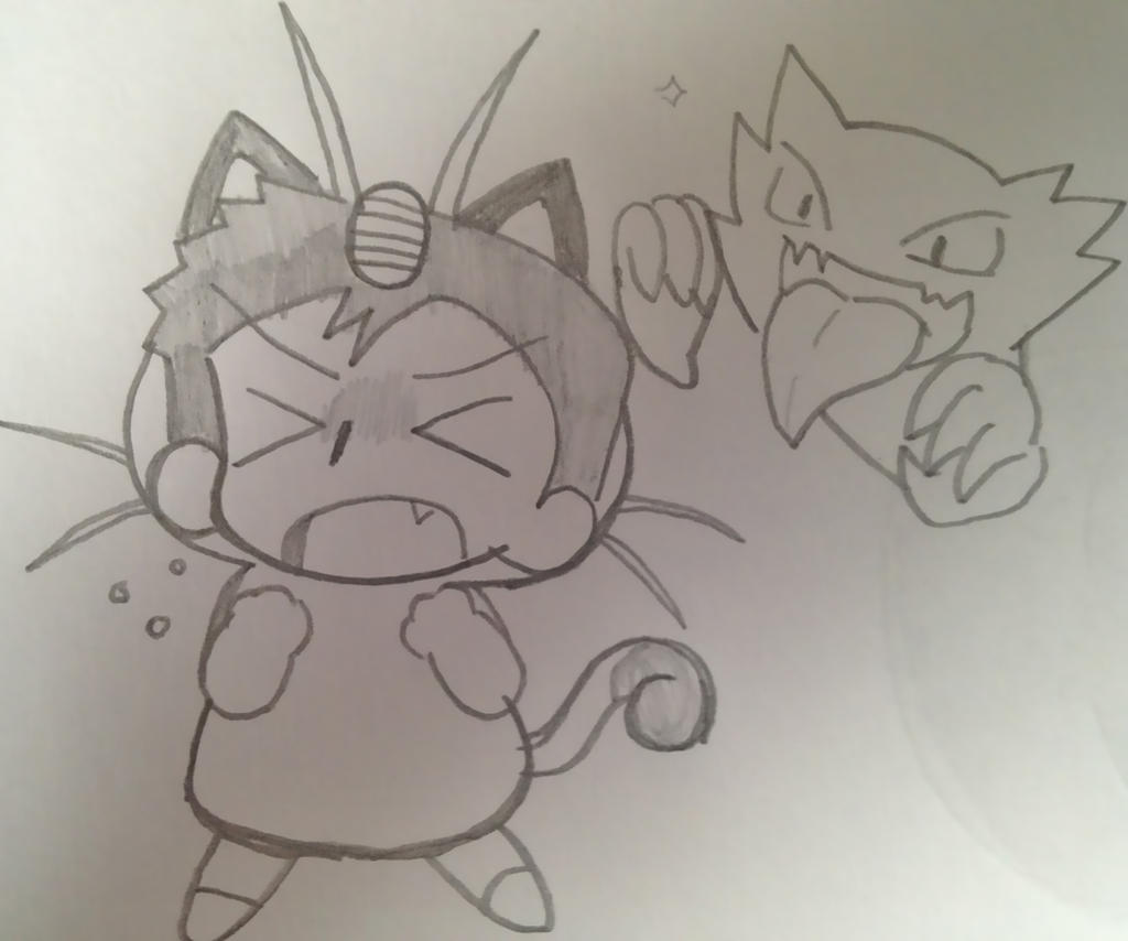 Meowth Scared Vladdy the Scaredy Meowth by DearMyComrades on DeviantArt