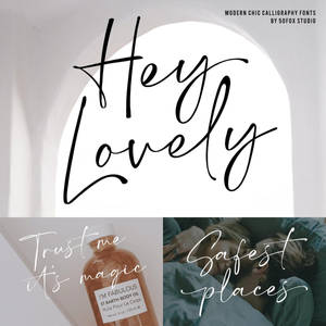 Hey Lovely - Chic Calligraphy