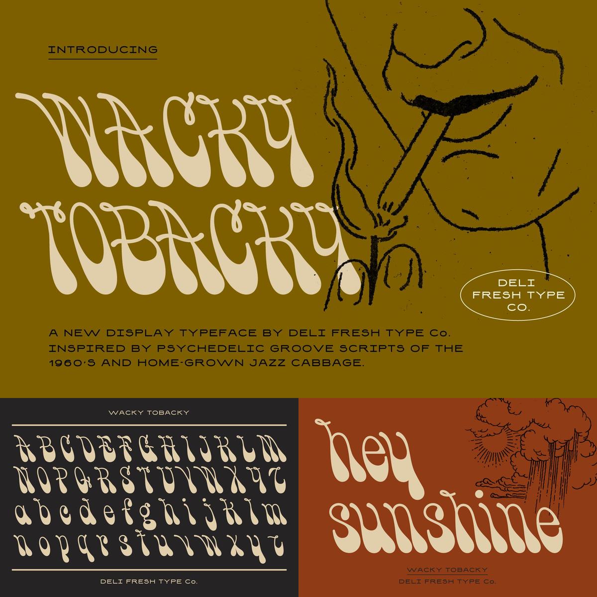 Wacky Tobacky: A Psychedelic Script by khamishrind on DeviantArt