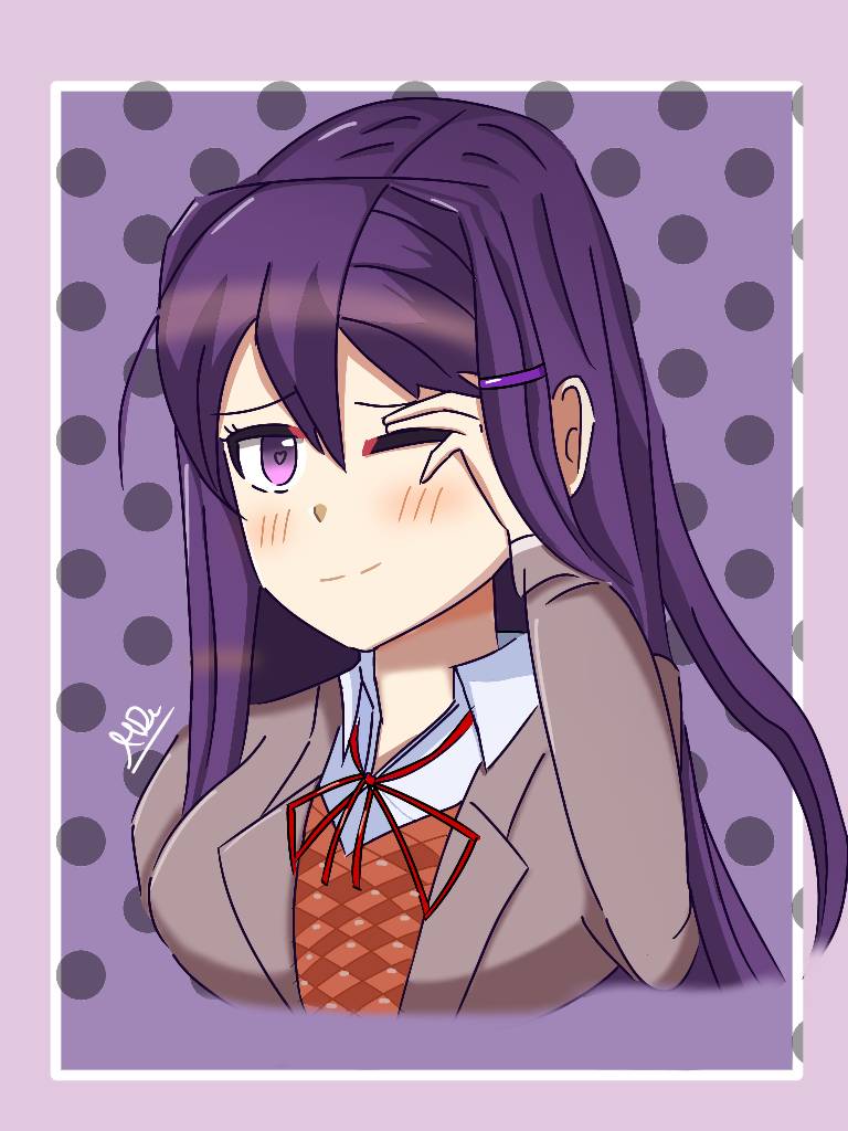 Yuri Doki Doki Literature Club Fanart By DemknArt On DeviantArt yuri-doki-doki-literature-club-fanart-by-demknart-on-deviantart