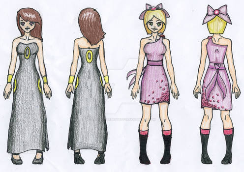 Umbreon and Espeon Inspired Dresses