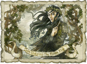 John Uskglass, Raven King crowned in ivy Detail