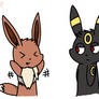 Nor the eevee and Aro the umbreon