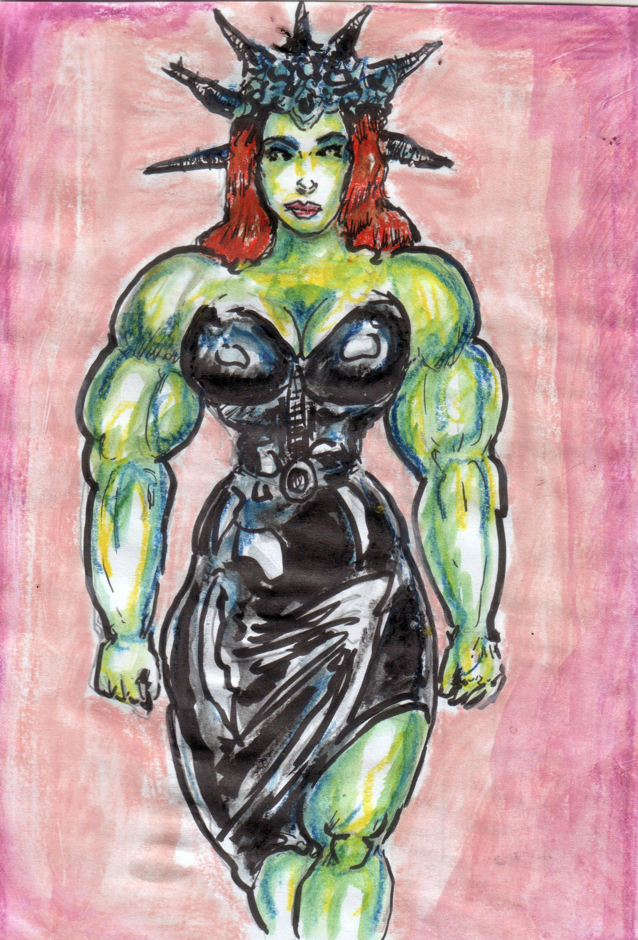 Gothic Muscle Goddess By Spoonk On DeviantArt gothic-muscle-goddess-by-spoonk-on-deviantart