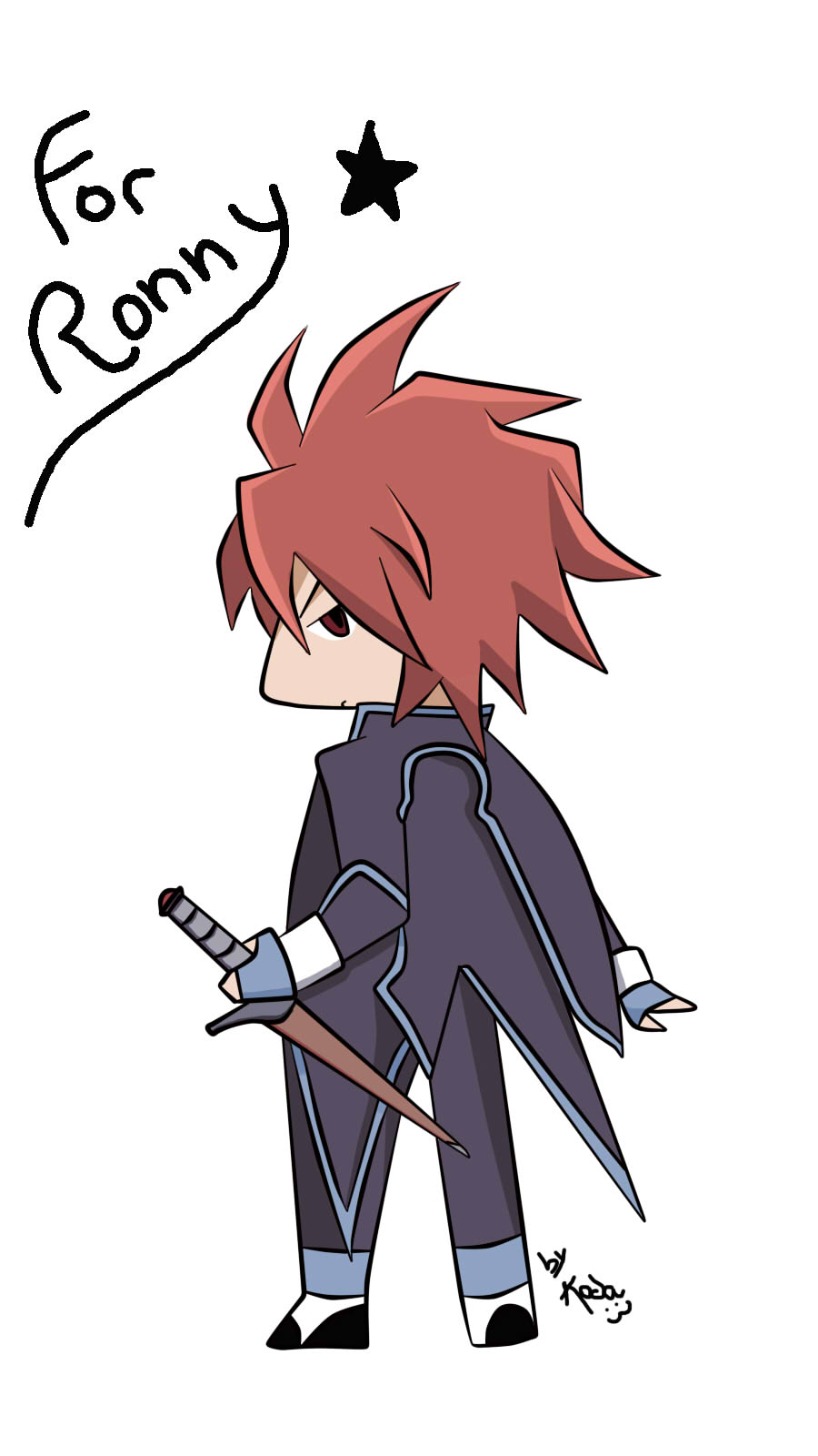 Chibi Kratos from Tales of Symphonia