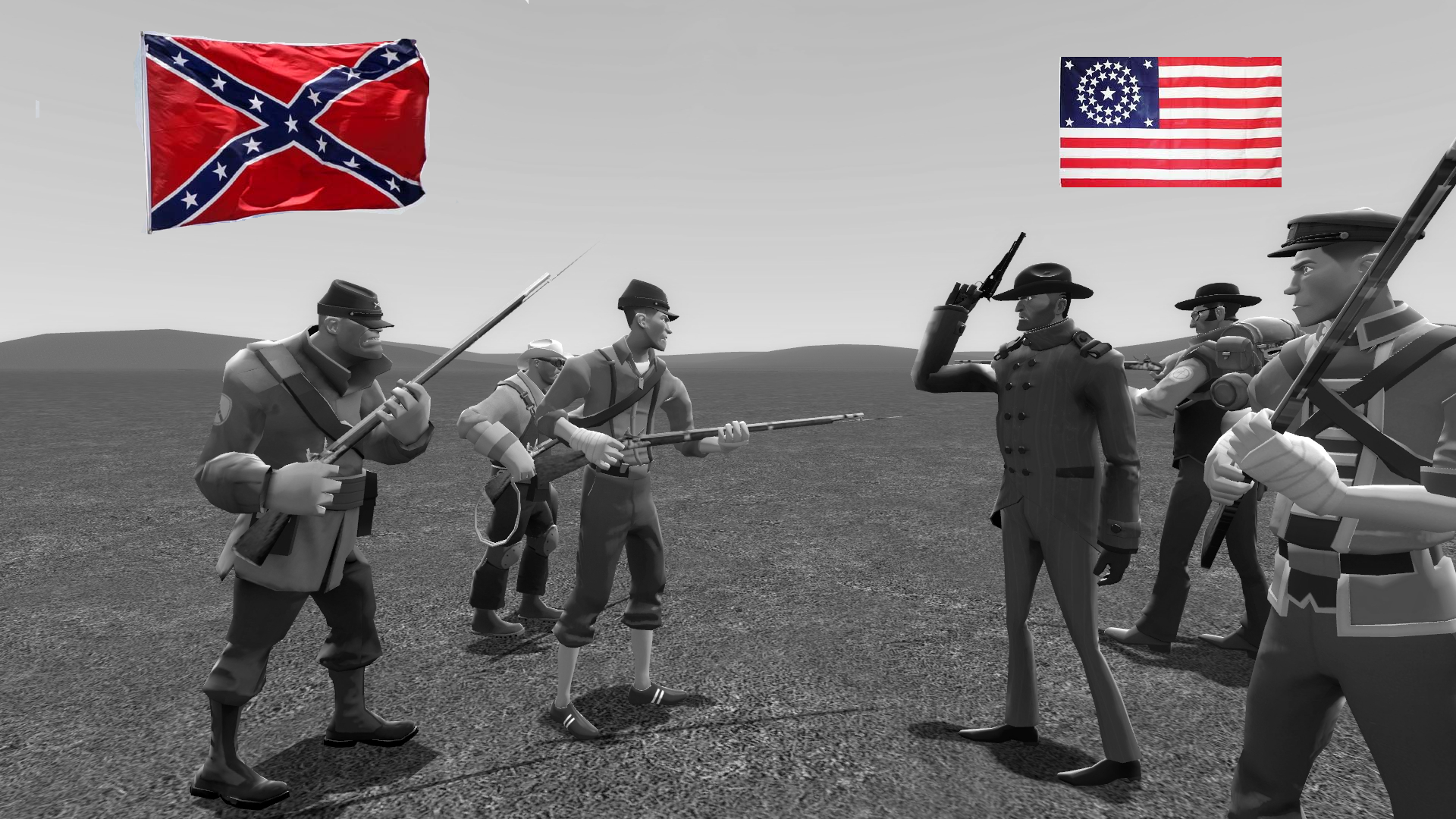 TF2 American civil war crossover