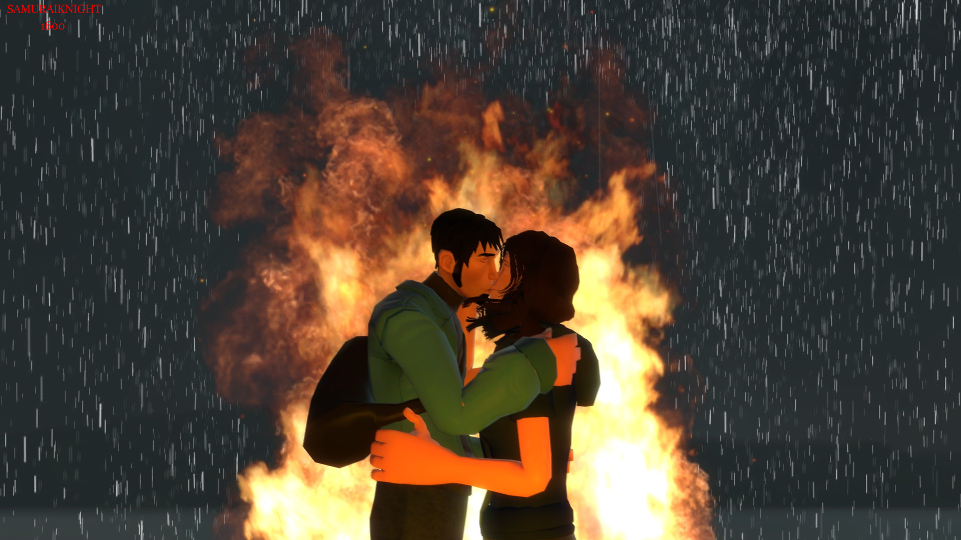 Fire in the rain. (contest)