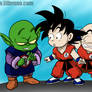 DB - Goku, Krillin and Piccolo Jr.