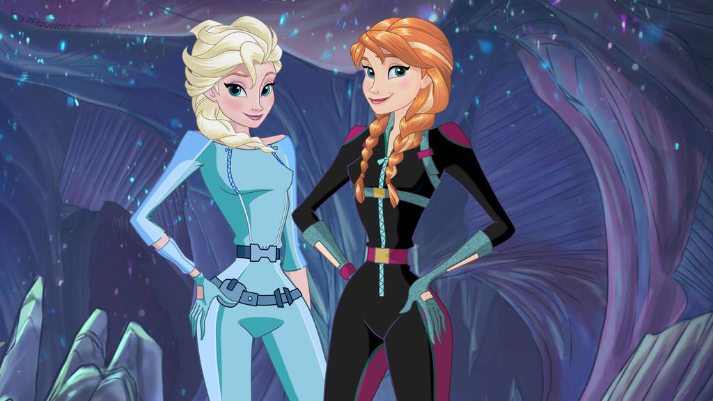Anna und Elsa in World of Winx by FitzOblong on DeviantArt