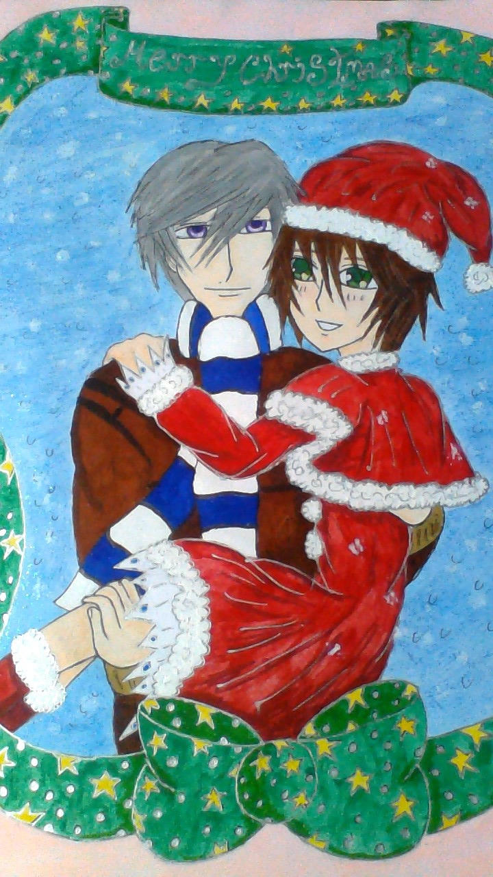 Usagi + Misaki- I'll be your Santa Claus - colour