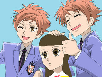 Hikaru Haruhi And Kaoru On Ouranhostclubcouples Deviantart