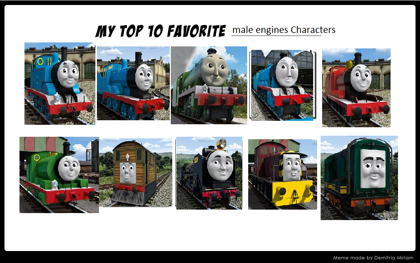 Engine Character my top 10 Favorite male engines Characters by Teaganm on DeviantArt