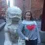 Me and Chinese guardian lion