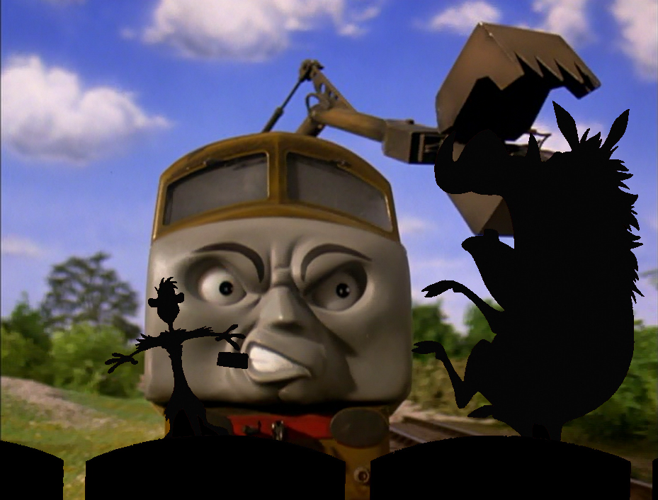 Timon and Pumbaa scared of Diesel 10 by Teaganm on DeviantArt