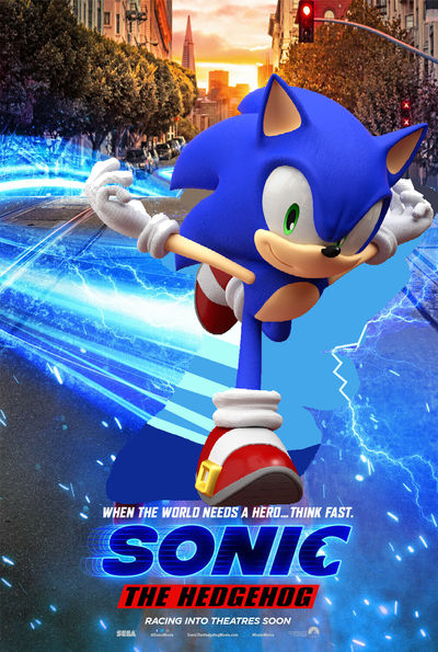 New 'Sonic' Movie Poster Shows The Hedgehog Racing Into Action