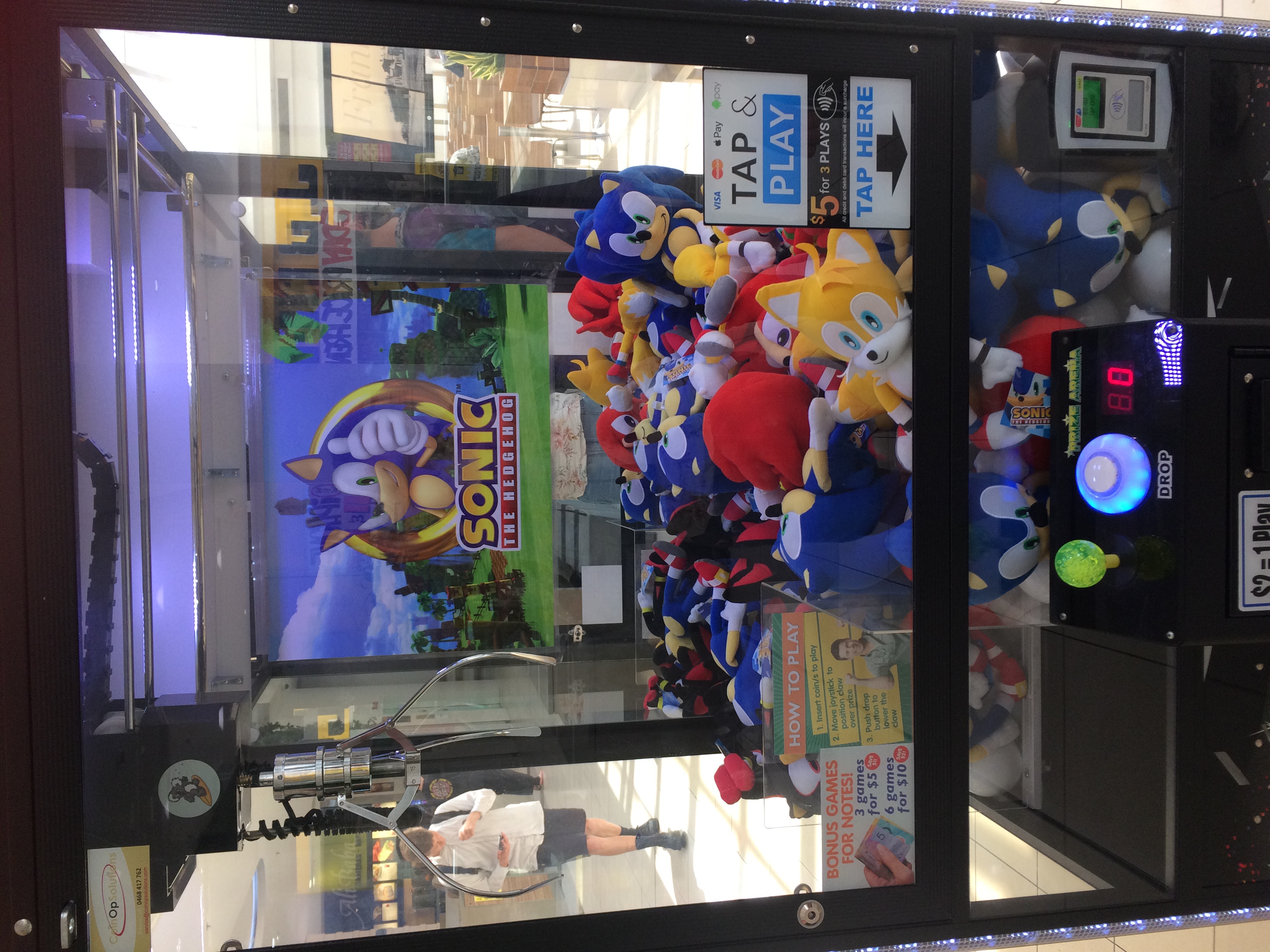 Sonic plush claw machine by Teaganm on DeviantArt